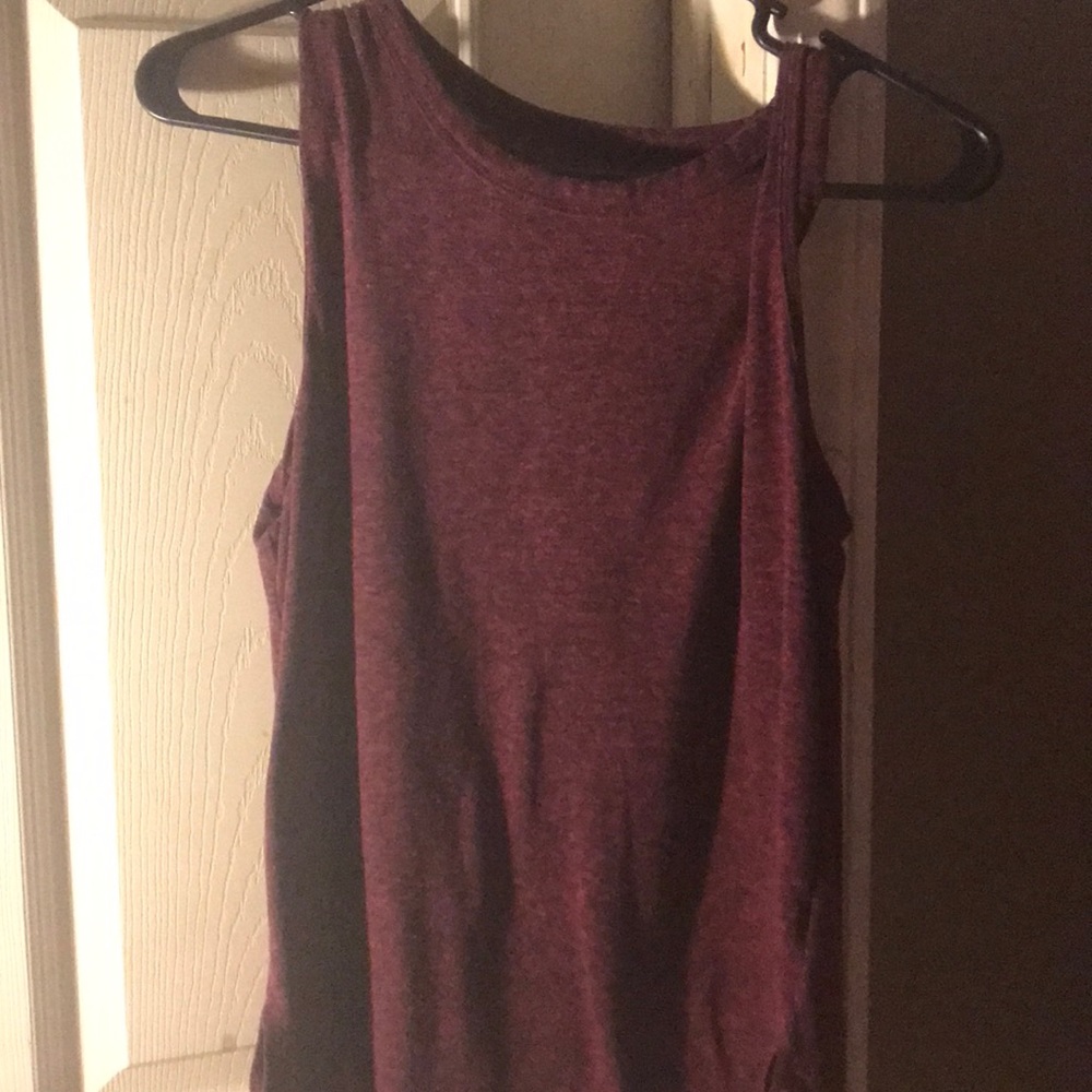 Burgundy tank top